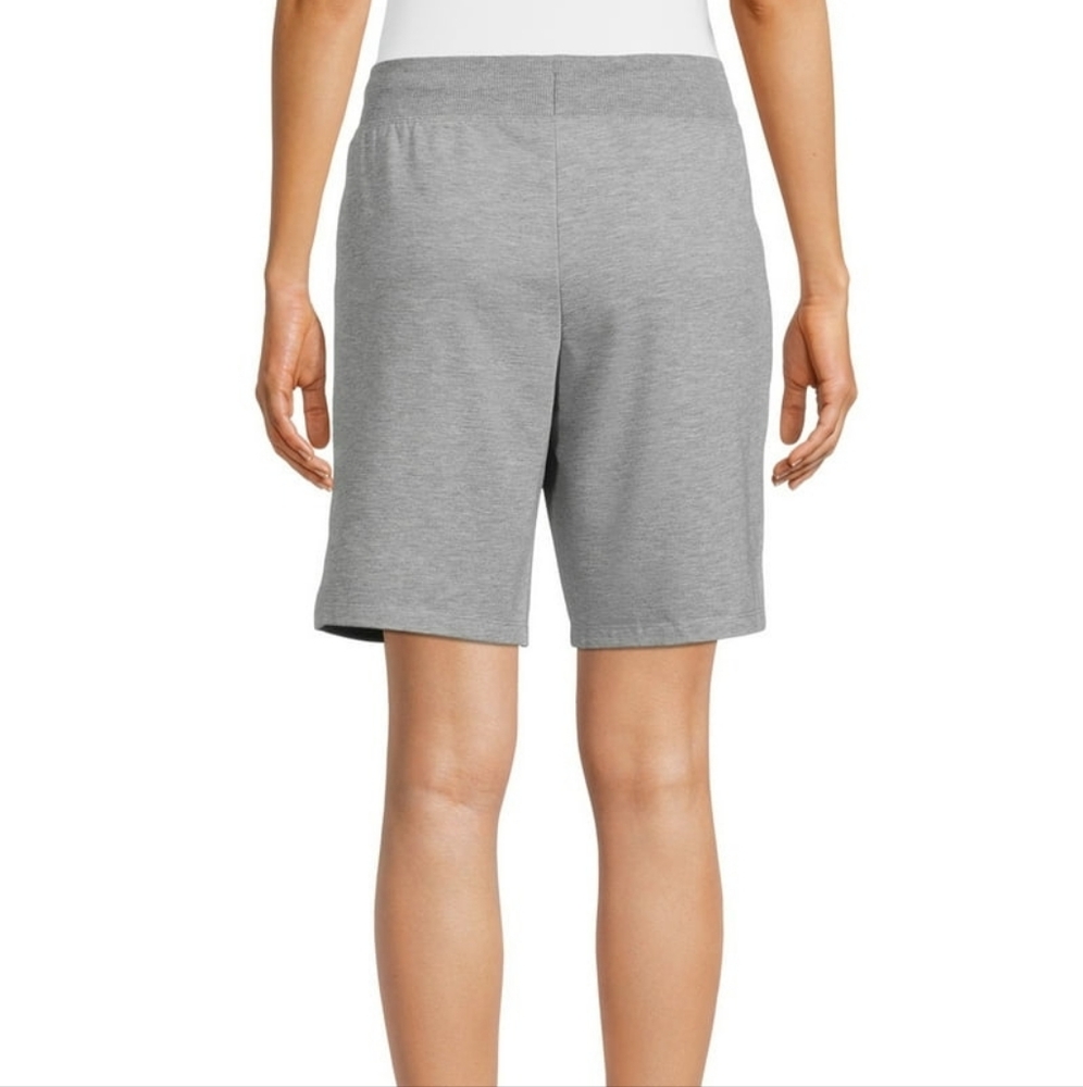 Nwt Athletic Works Women’s Bermuda Grey Shorts Sz L 12-14 - Picture 4 of 5